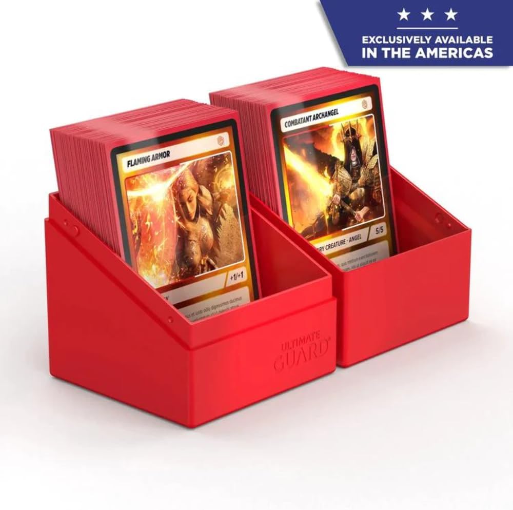 Ultimate Guard Boulder 100+ Classic, Deck Case for 100 Double-Sleeved TCG Cards, Emerald, Secure & Durable Storage for Trading Card Games, Soft-Touch Finish