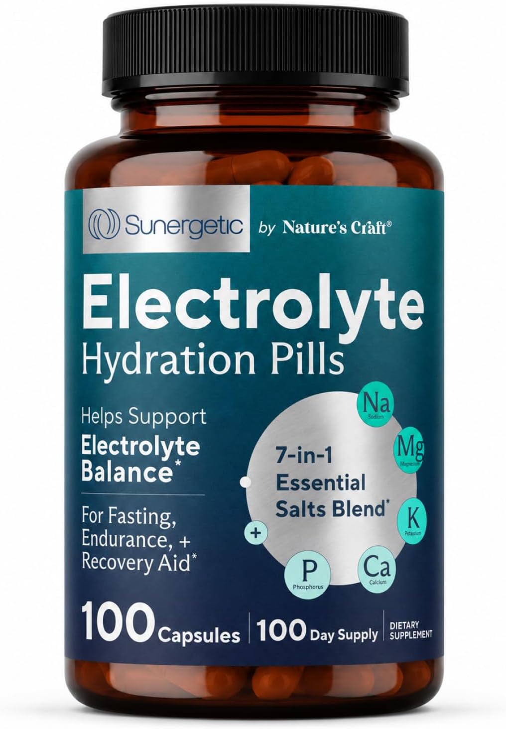 Premium Electrolyte Capsules – Support for Keto, Low Carb, Rehydration & Recovery - Electrolyte Replacement Tablets – Includes Electrolyte Salts