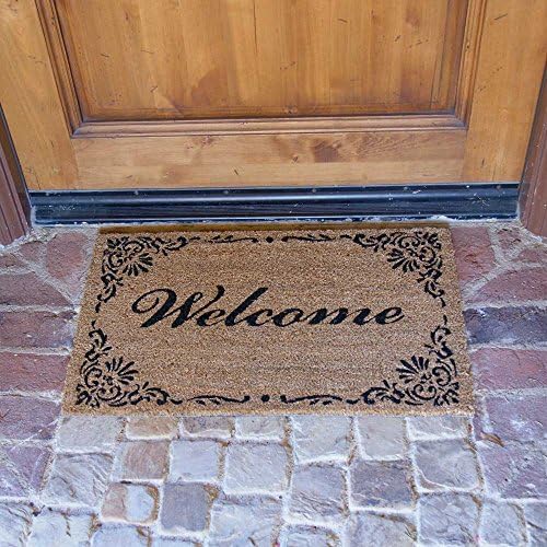Rubber-Cal "Classic American Welcome Mat Coir Matting, 18 by 30-Inch