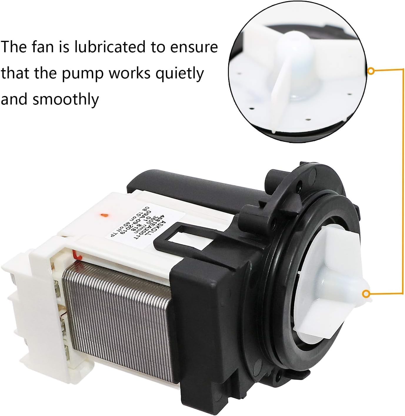 4681EA2001T Washer Drain Pump Assembly Fit for Kenmore/LG Washing Machine wm3670hwa wm3270cw wm2101hw wm3770hva wm3431hs - Replace AP5328388