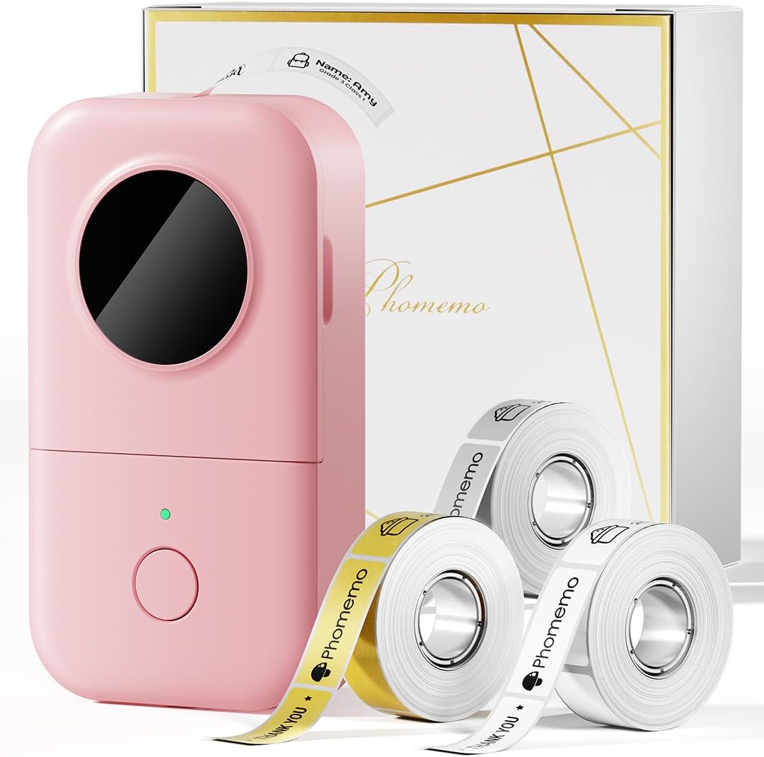 Phomemo Label Maker, D30 Bluetooth Mini Label Maker Machine with Tape