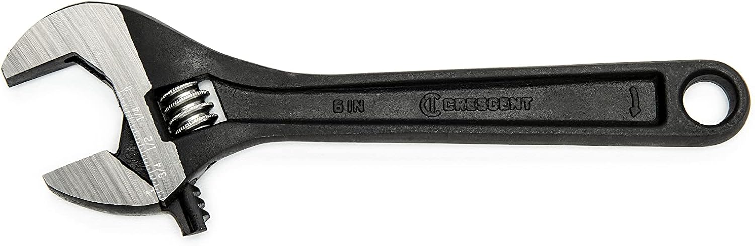 Crescent 6" Adjustable Black Oxide Wrench - Carded - AT26VS