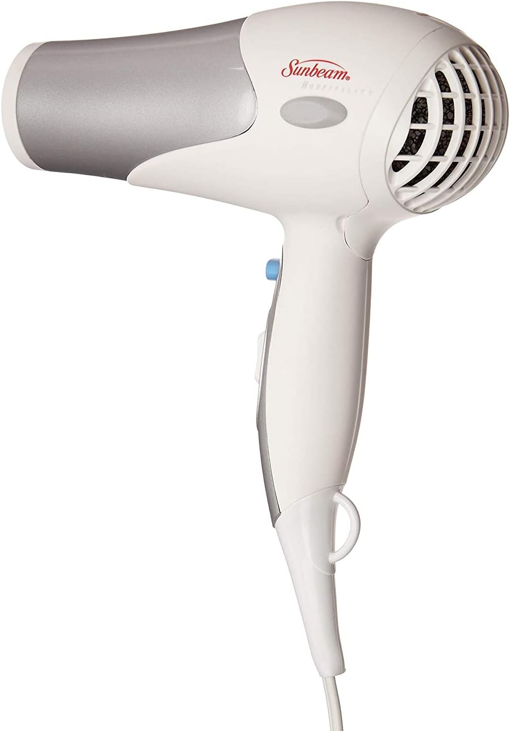 Sunbeam Dual Watt 3 Speed GreenSense Wall Mount Ionic Hair Dryer with Dimmable LED Night Light and Bracket, Black and Silver