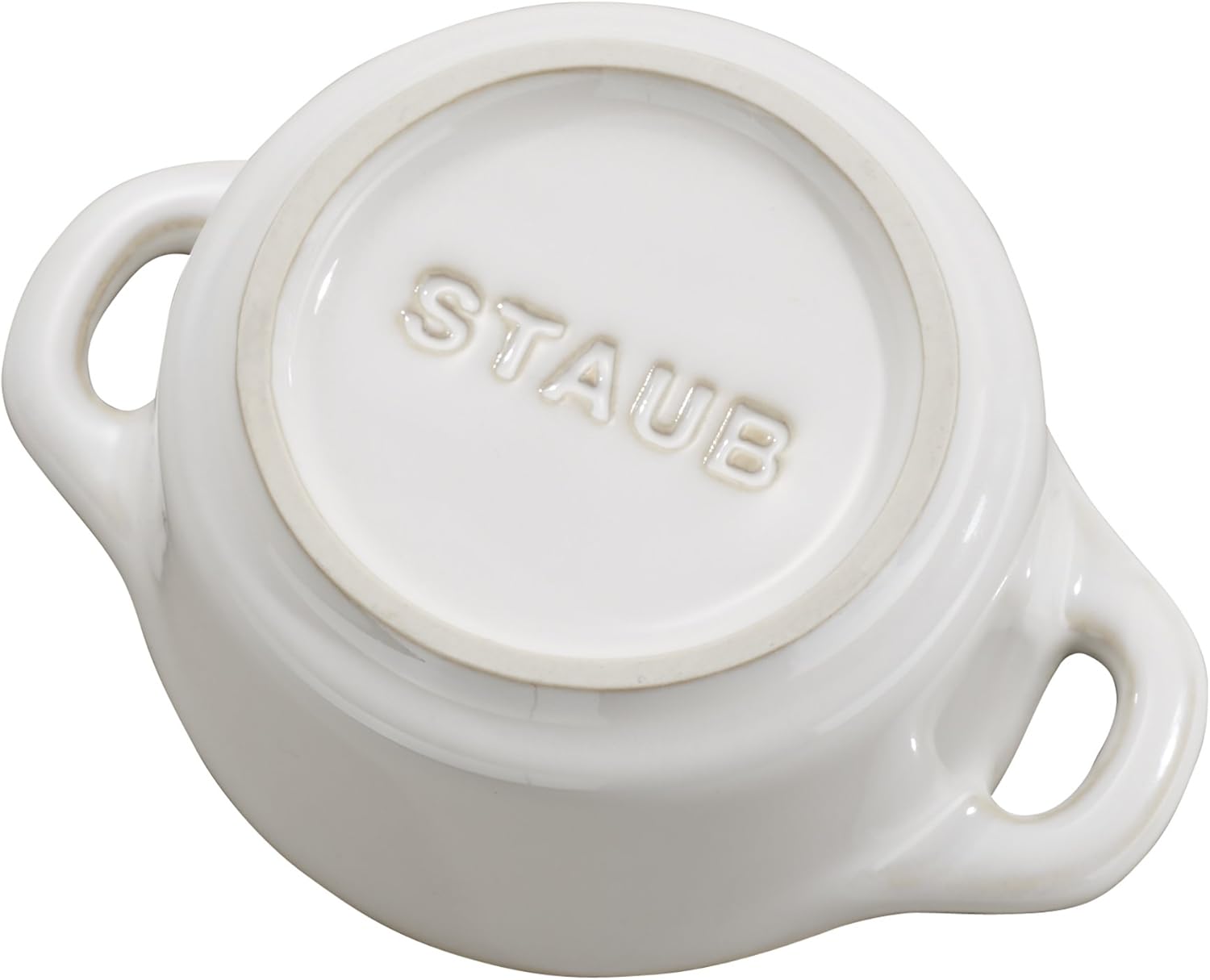 STAUB Ceramic Dutch Oven 3-piece Mini Round Cocotte, Dark Blue