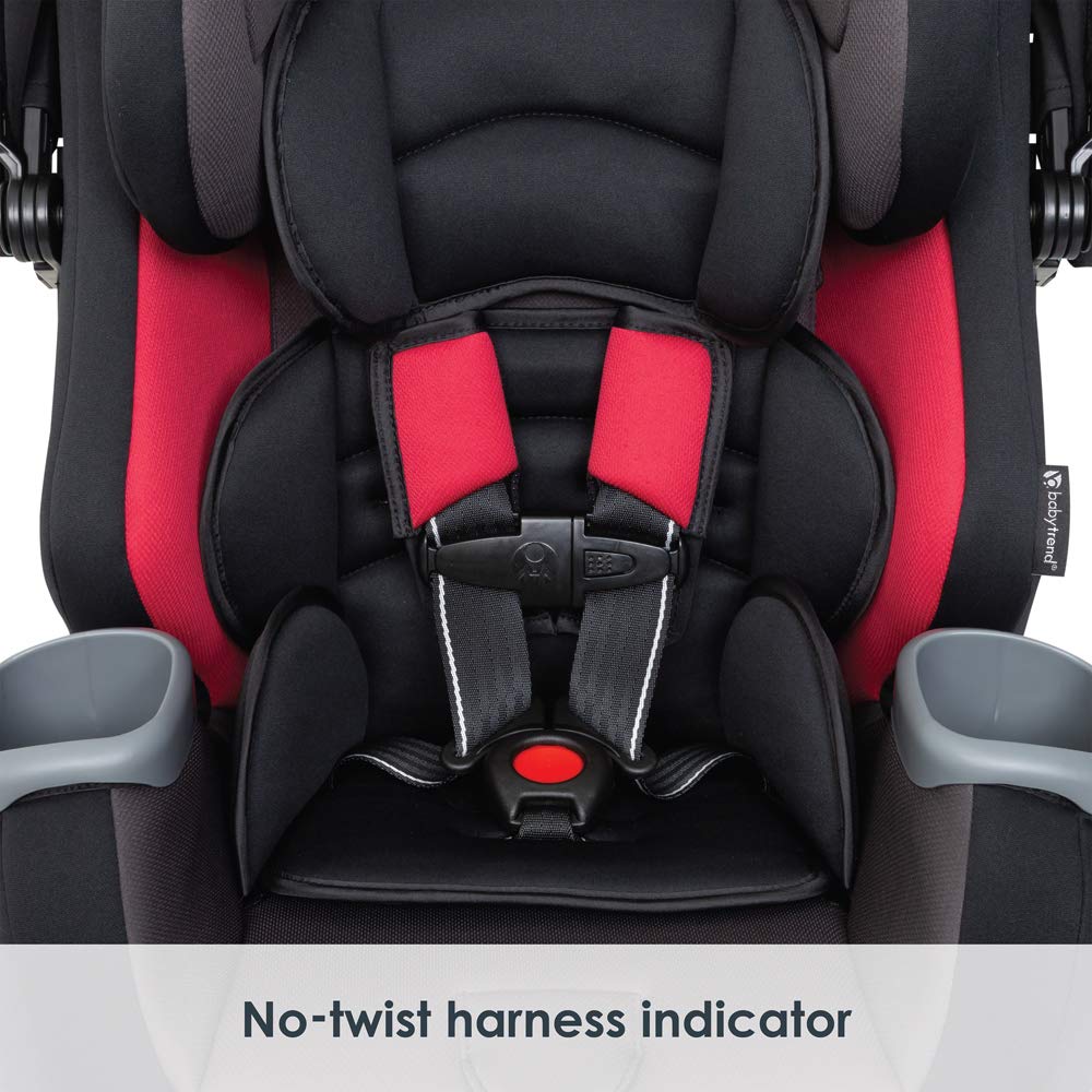 Baby Trend Cover Me™ 4-in-1 Convertible Car Seat, Vespa – Built-in Canopy, 4-Stage Growth System, Plush Comfort Padding, Multi-Position Recline