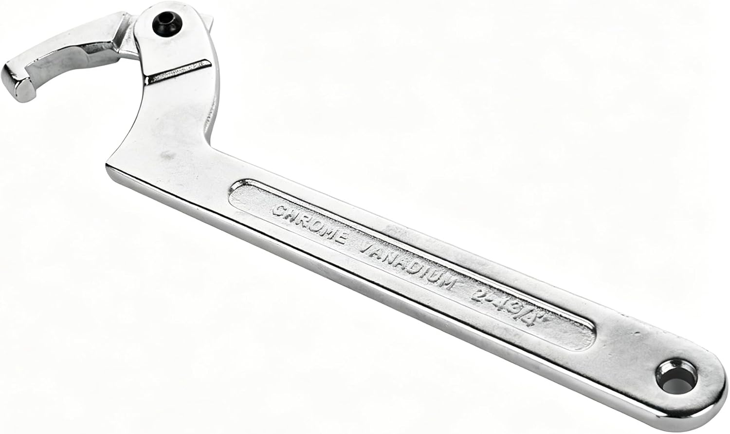 Chrome Vanadium C Pin Spanner Adjustable Hook Wrench, Square Head 51-121mm