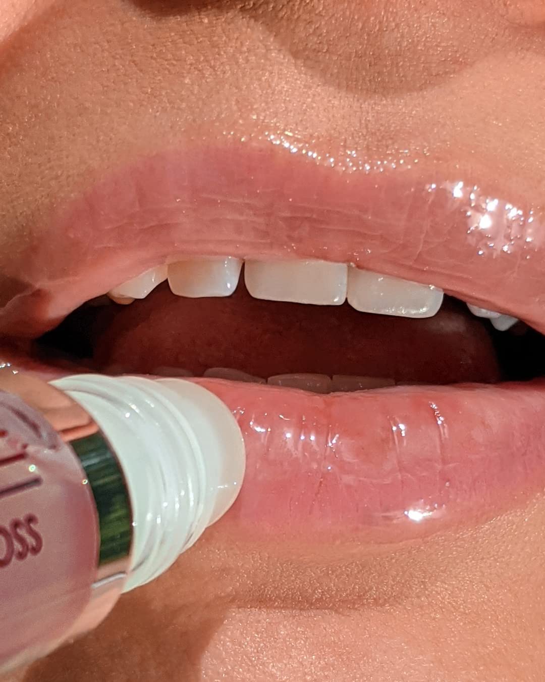 MODE Lip Glaze Cotton Candy Flavored Lip Gloss, Hydrating Sheer Wet Shine, Skincare Fruit Oils