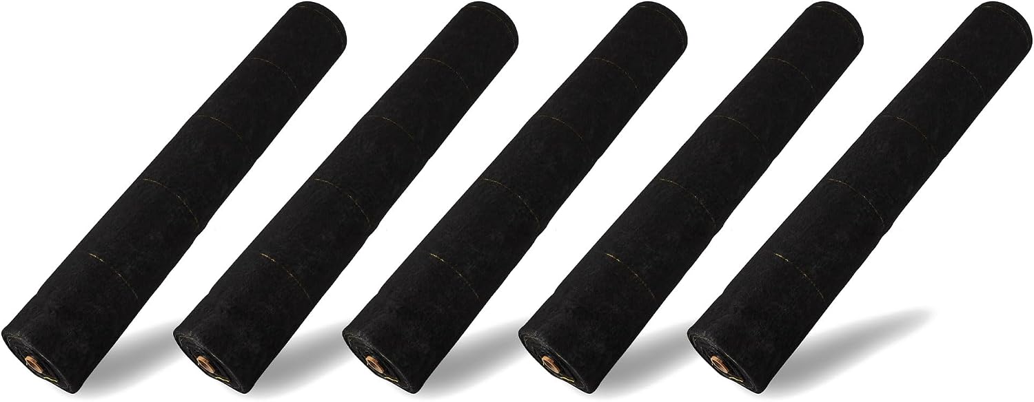 Dewitt Pro-5 Weed Barrier Fabric 5 oz, 6 x 250 Feet – Heavy-Duty | Woven Landscape Ground Cover Mat for Raised Garden Bed, Greenhouse Gardening, Outdoor Landscaping, and Commercial Planting