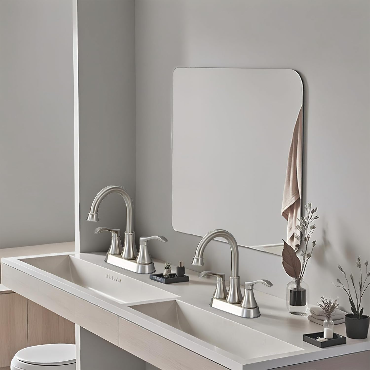 Bathroom Faucet,4 Inch Centerset 2 Handle High-Arc,Oil Rubbed Bronze