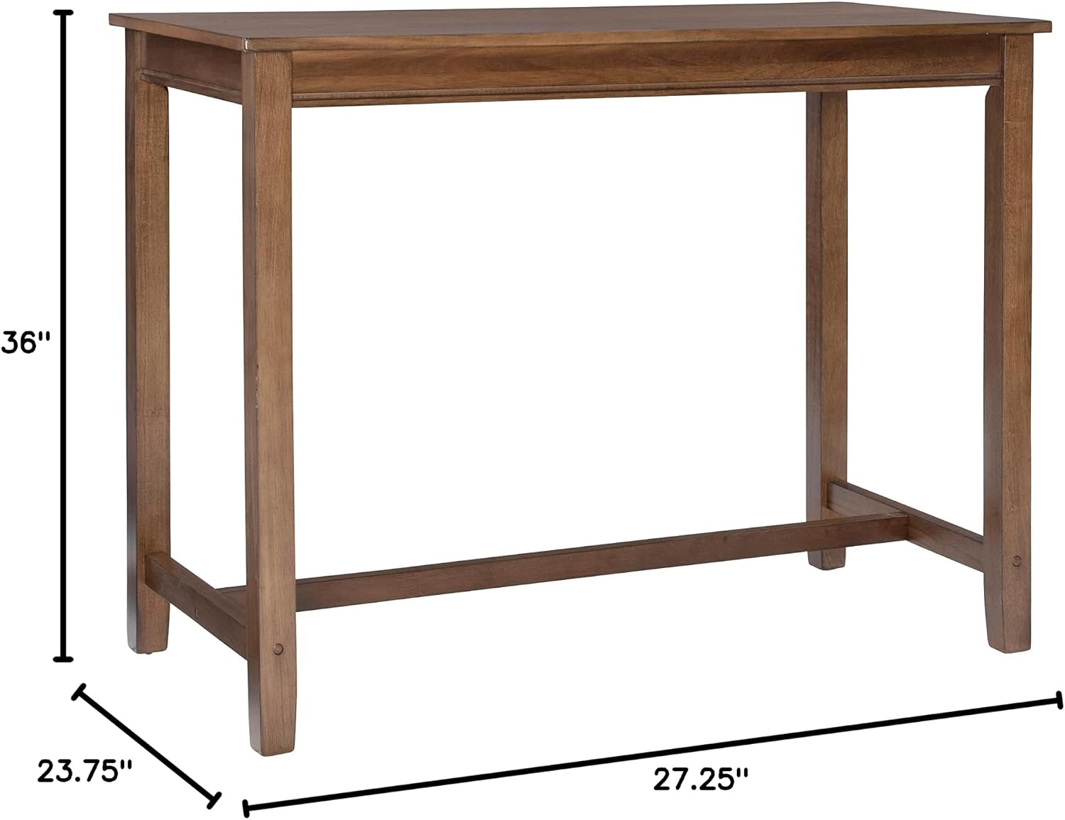 Linon Claridge Rustic Wood 36 inch Height Pub Table