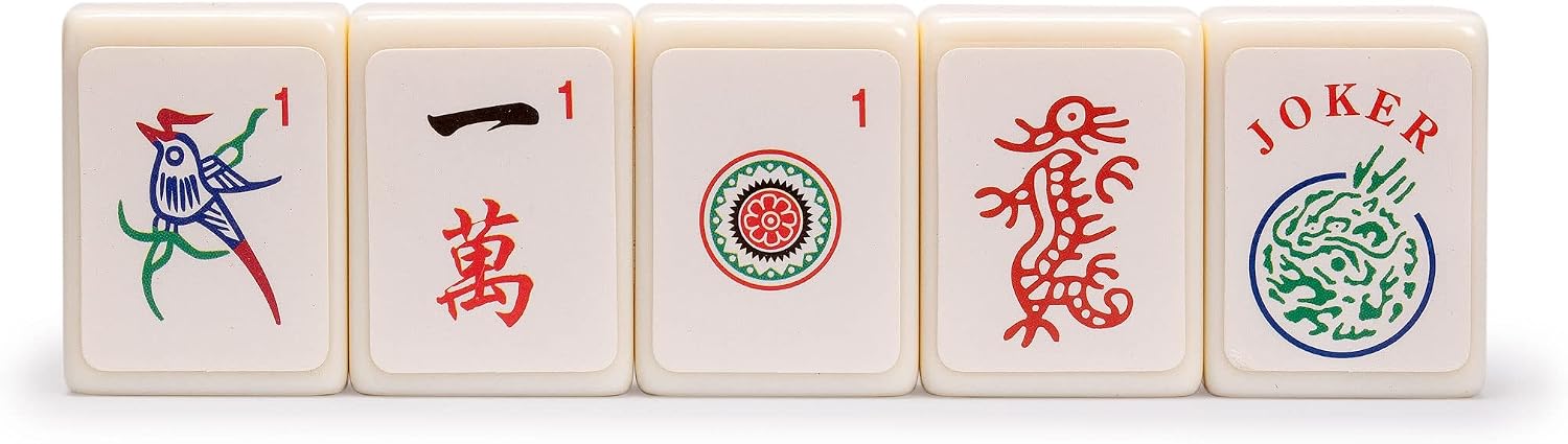 Yellow Mountain Imports Set of 180 American Mahjong Tile Decal Stickers - Made