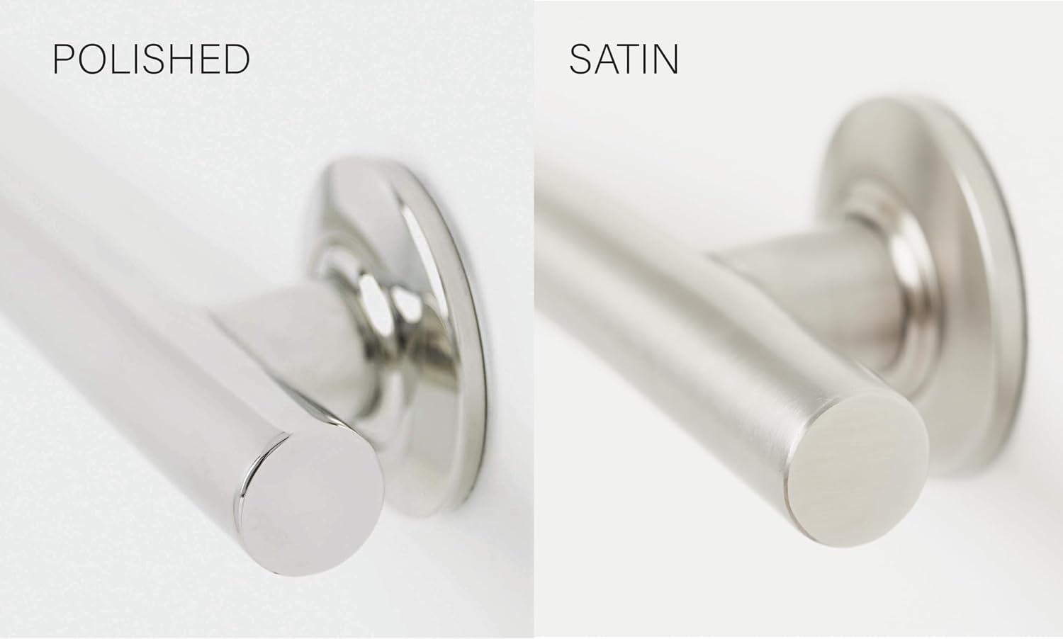 Seachrome 18-inch Coronado Designer Straight Bathroom Shower Grab Bar, Satin Stainless Steel, Brushed Nickel