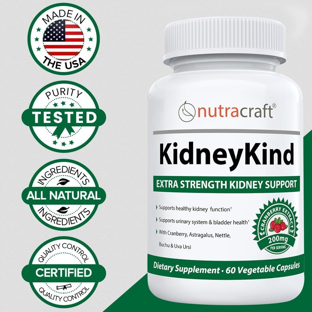 KidneyKind #1 Kidney Support and Detox Supplement | Kidney Cleanse for Bladder & Urinary Health | Buchu, Juniper, Uva Ursi, Cranberry