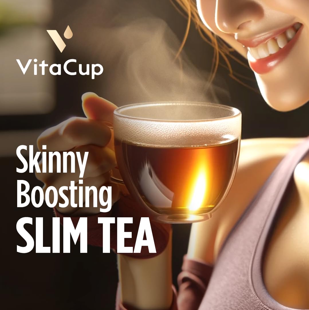 VitaCup Green Tea Instant Packets with Matcha, 16ct | B Vitamins, D3