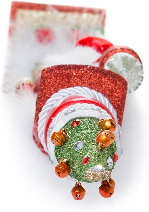 Kurt Adler Hollywood Tree Hat Nutracker, 15-Inch, Red and Green | Free-Standing Collectible Wooden Holiday Decoration