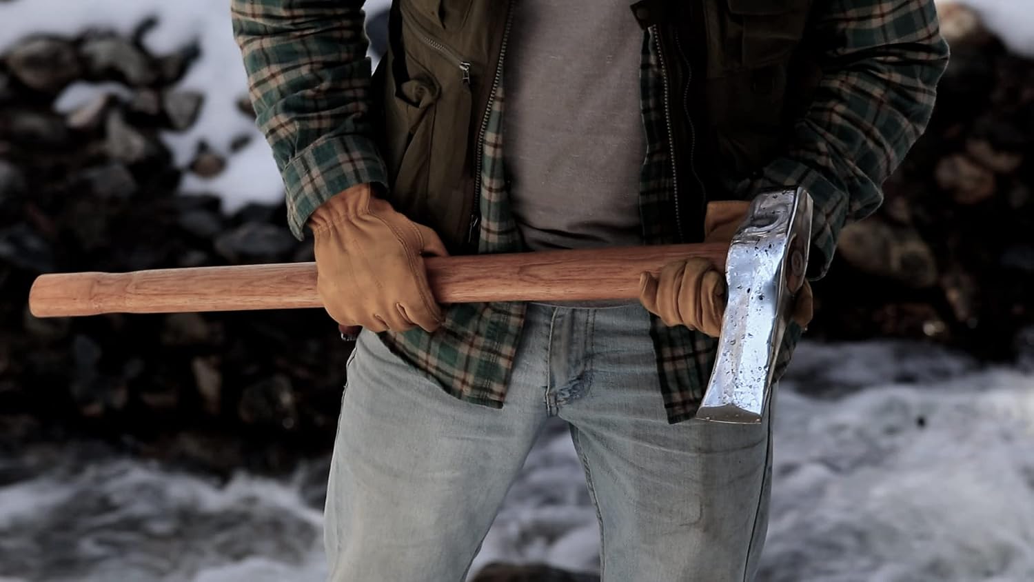 1844 Helko Werk Germany Classic Expedition Felling Axe (10497) | Made in Germany Large Felling Axe for Heavy Duty Felling Trees Cutting Wood and Timber Head 4.5lb, Handle 35 inches