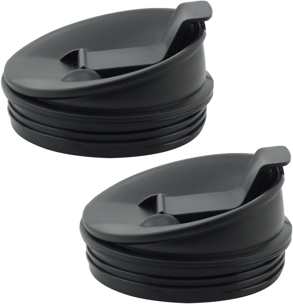 [2-Pack] Replacement Sip & Seal Spout Lids Compatible with Nutri Ninja Auto-iQ Blenders, Replaces Part 408KKU641, Fits BL480, BL490, BL640