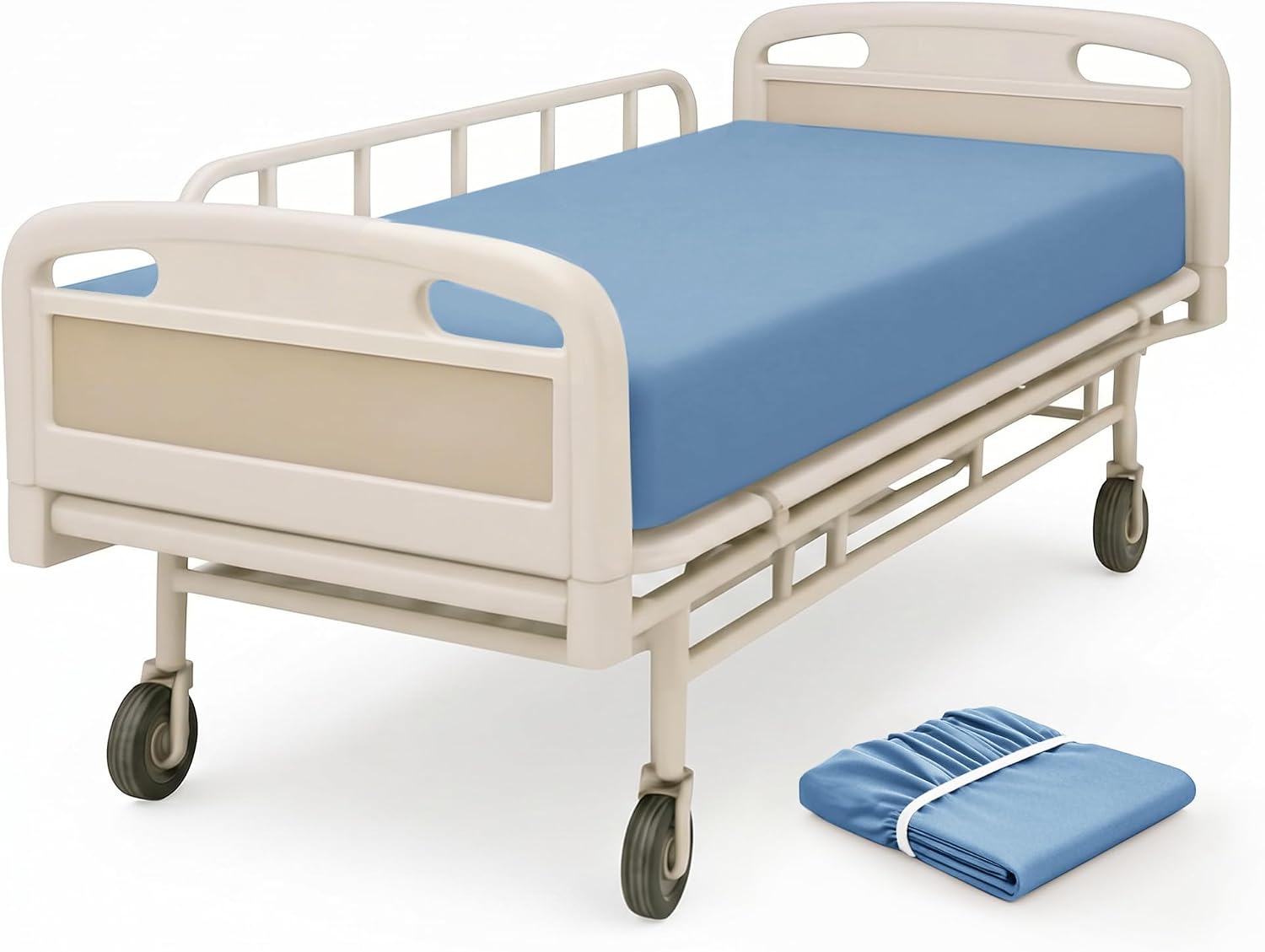 VACVELT 4 Pack Hospital Bed Fitted Sheet, 36x80 12-Inch Pocket, Pink | Premium Microfiber Fabric, 360-Degree Elastic, Skin-Friendly, Wrinkle Resistant, Machine Washable, For Home Hospital Beds