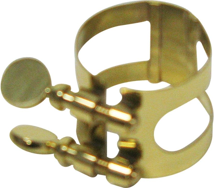 Bonade 2254UG Alto Saxophone Ligature - Lacquered - Alto Sax - Brass - Inverted