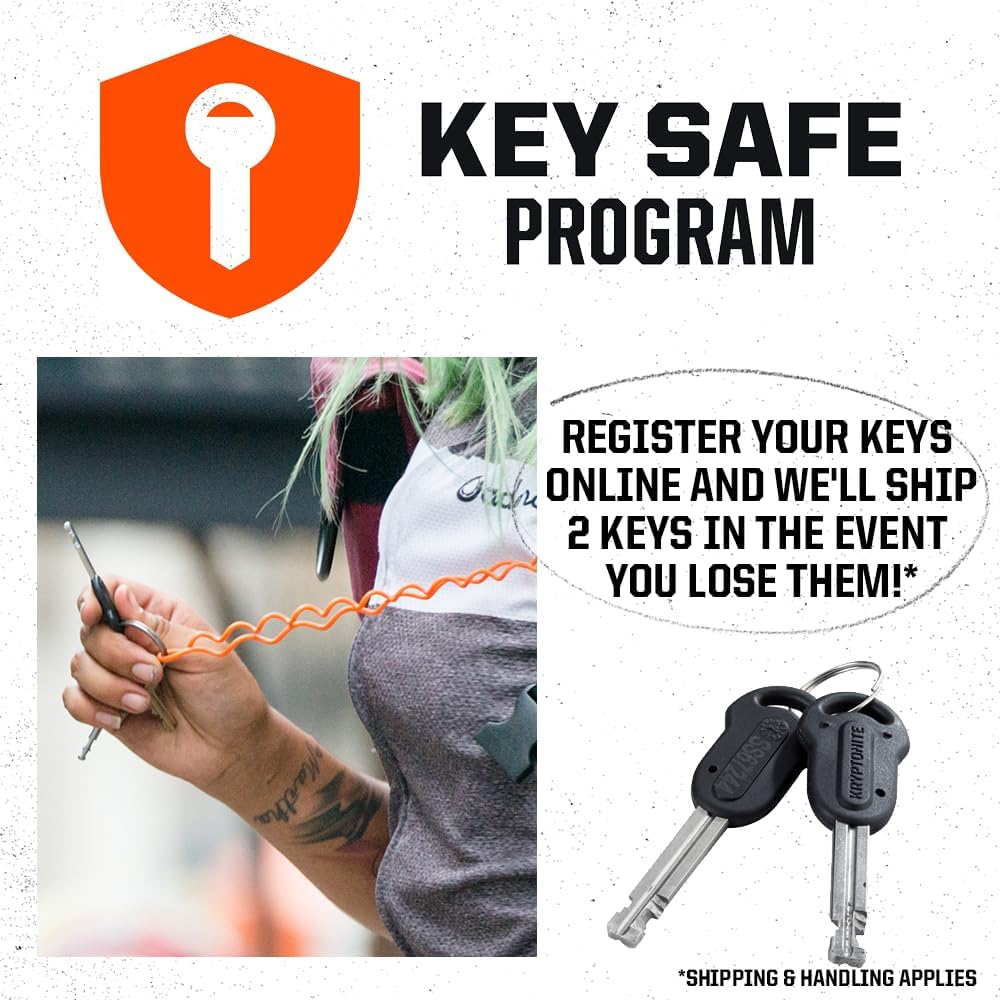 Kryptonite Evolution Standard Bike U-Lock, 14mm Steel Shackle & 3 Keys | High-Security 4x9 in Bicycle Lock with FlexFrame-U Mounting Bracket, Double Deadbolt Design and Pick Resistant Cylinder