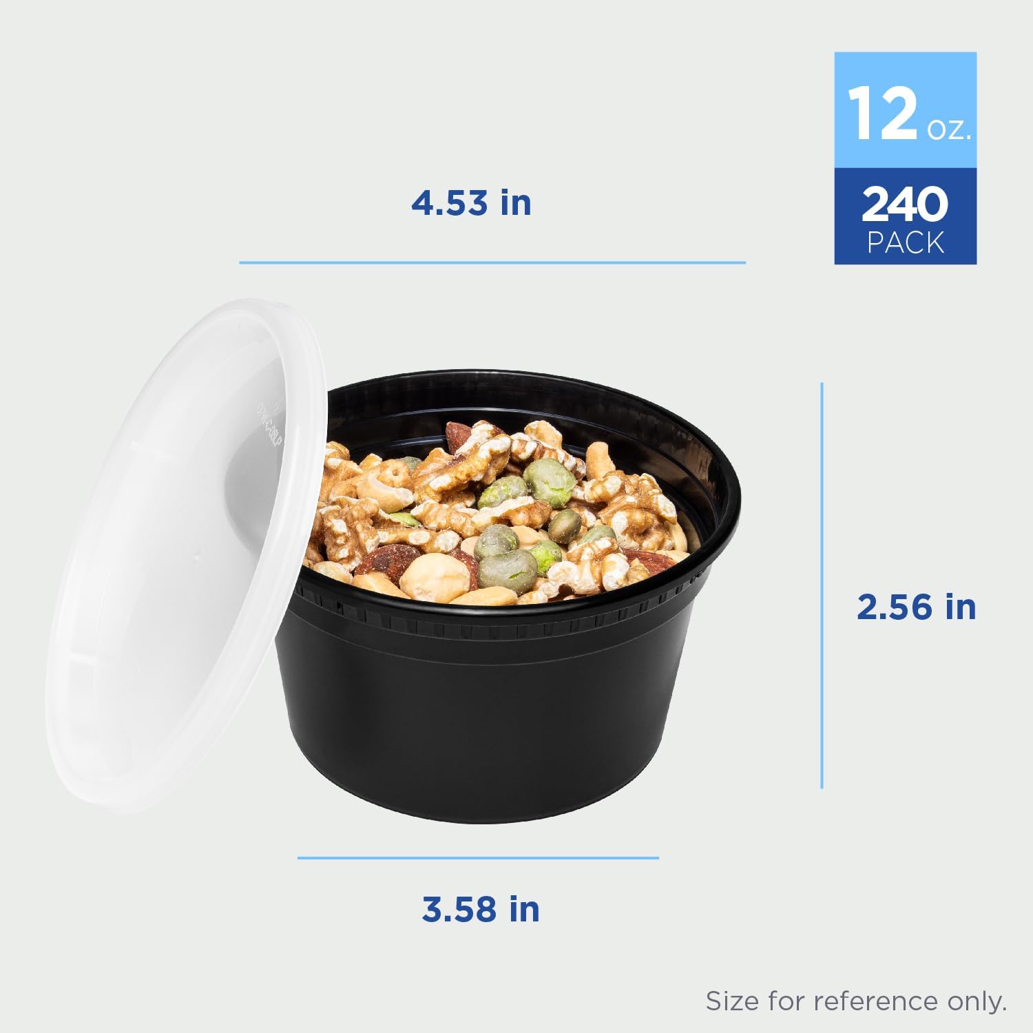Karat [32oz - 240 ct] Clear PP Injection Molded Round Deli Containers with Lids (FP-IMDC32-PP)