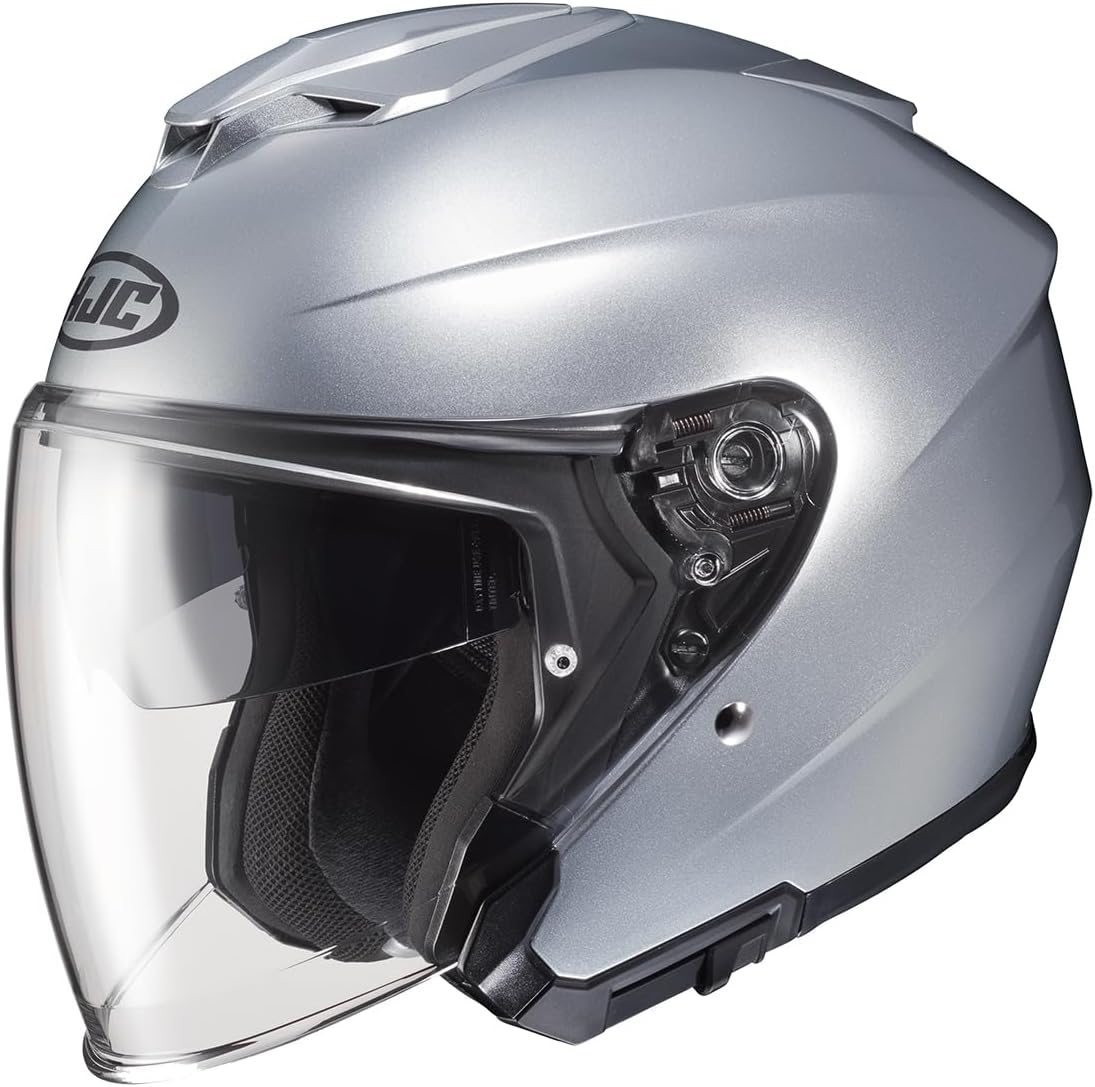 HJC i30 Solid Natural Motorcycle Helmet, DOT Approved (Semi Flat Black, X-Small)