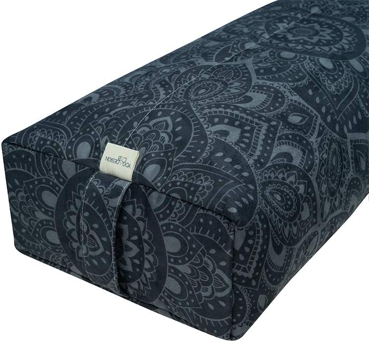 yogadesignlab | The Yoga Bolster | Comfortable, Supportive Eco-Friendly Luxury Yoga Cushion | Recycled Plastic Bottle Microfiber | Natural Cotton