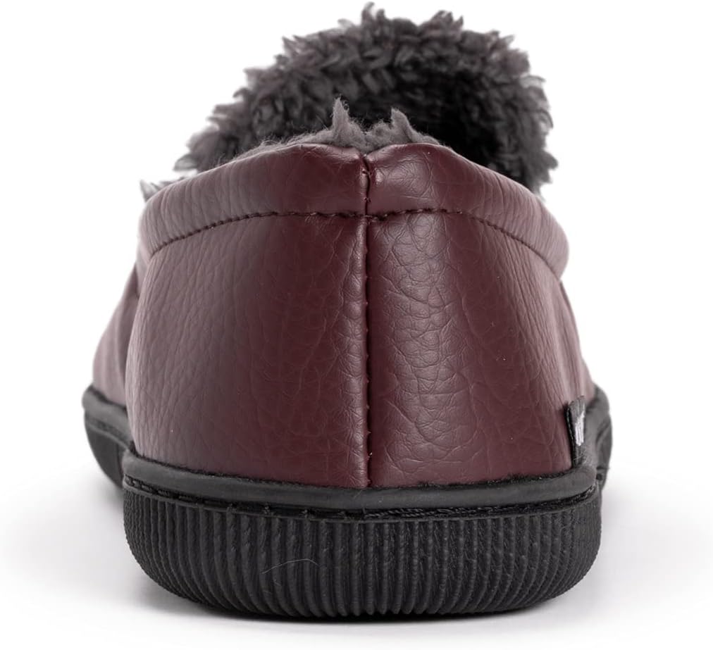 Muk Luks Men's Moccasin-Black Slip-On Loafer