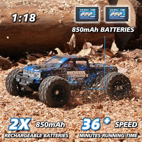 HAIBOXING RC Cars 1/18 Scale 4WD Off-Road Monster Trucks with 36+KM/H High Speed