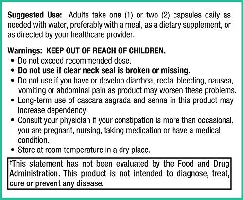 Peak Pure & Natural Colon Support - Colon Cleanse and Detox Supplement for Digestive Health - Gut Health Support with Inulin and Senna Leaf Extracts - with Fiber, Prebiotics, and Probiotics - 1 Pack