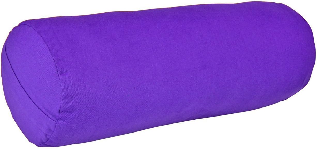 YogaAccessories MAX Support Deluxe Round Cotton Yoga Bolster