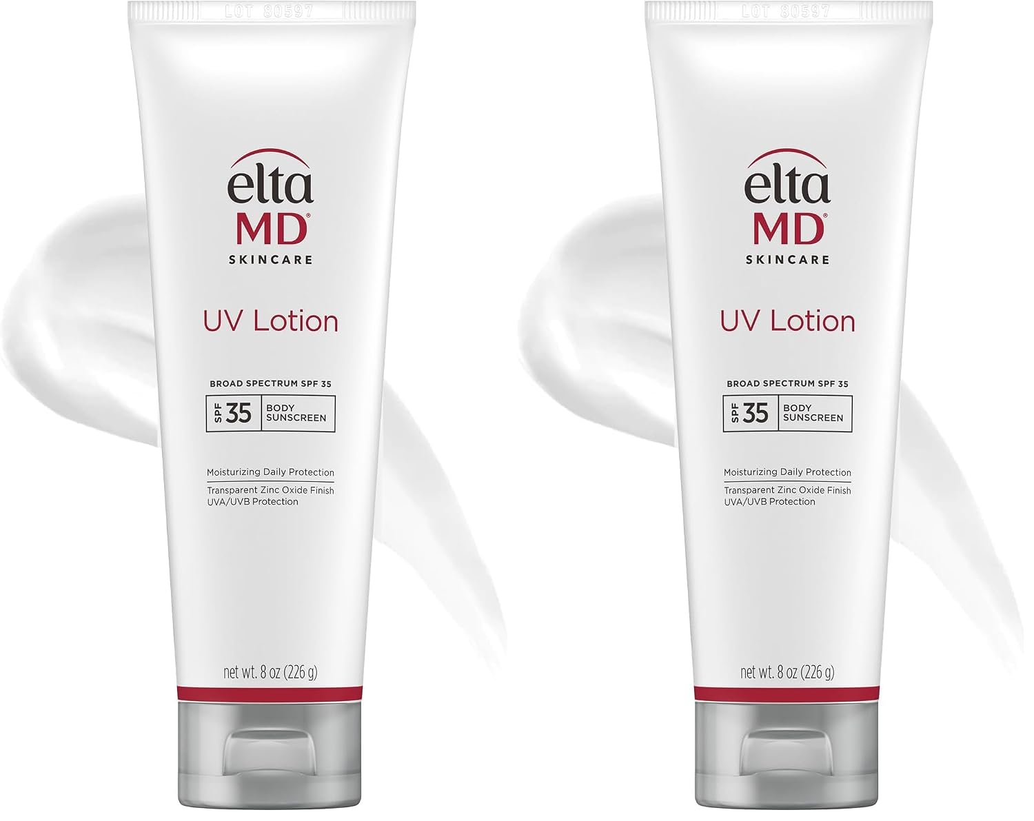 EltaMD UV Lotion, Moisturizing Sunscreen for Face and Body, SPF 35 | Transparent Zinc Oxide Finish, Moisturizes Full Body, Non-Greasy, Broad Spectrum Protection, Safe for All Skin Types