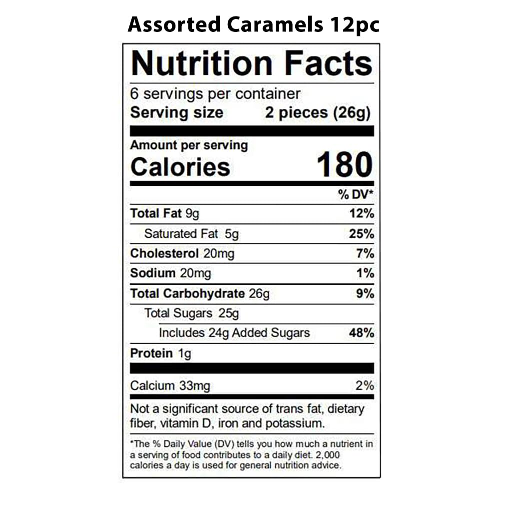 Vermont Nut Free Chocolates Boxed Chocolate Caramels (Assorted Chocolate) 12-Piece, Nut-Free, Egg-Free, Kosher