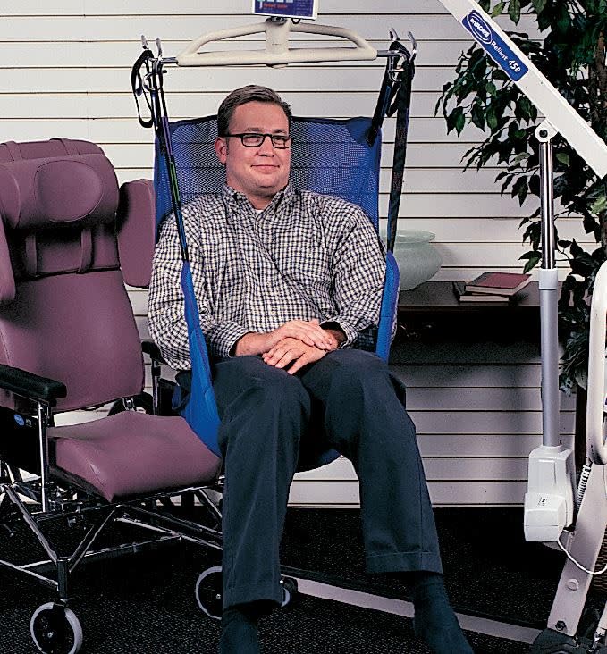 Invacare Reliant Full Body Sling for Patient Lifts, Solid Fabric, X-Large, R117