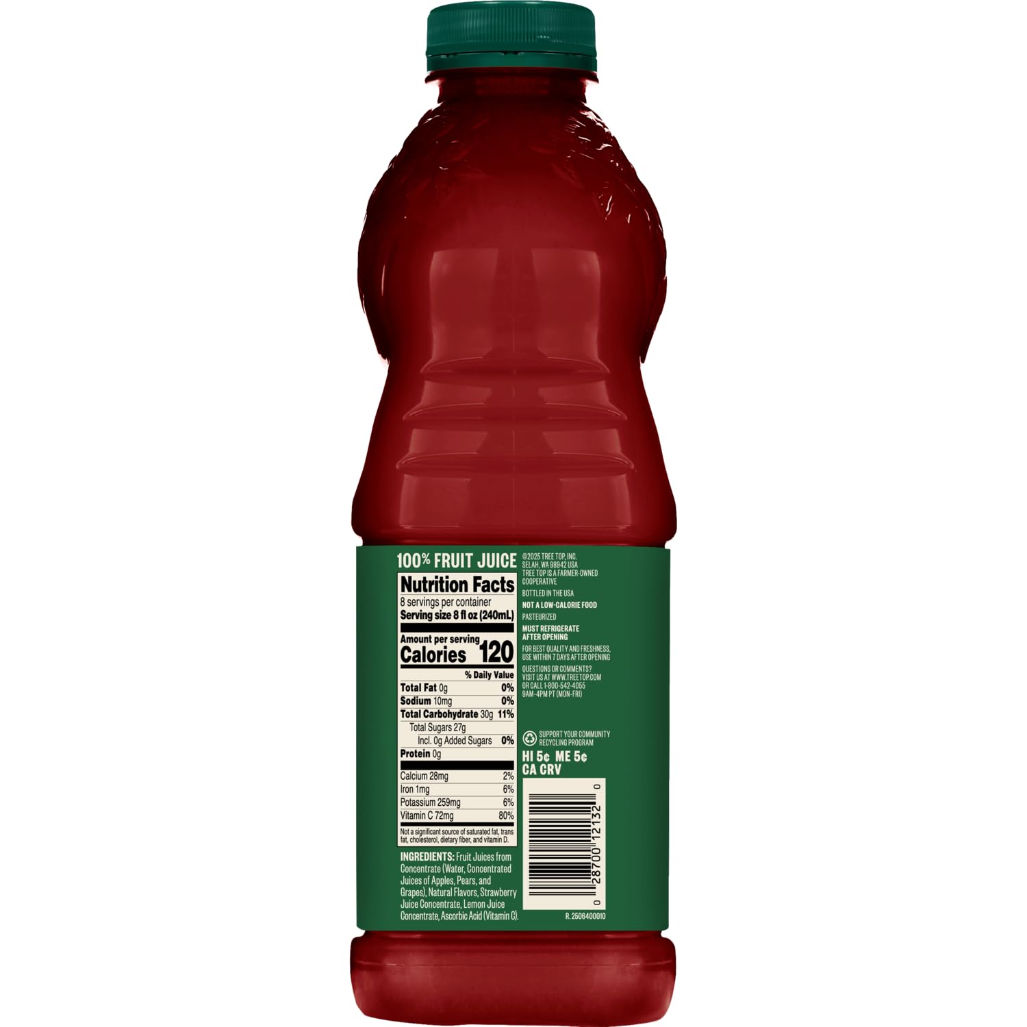 Tree Top Apple Cranberry Juice, 64 Fl Oz