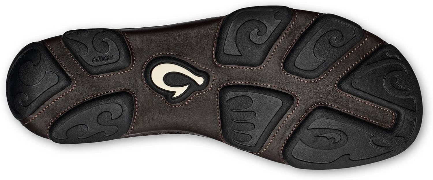 OluKai Moloa Men's Premium Leather Shoes, Easy Slip On & Off Design | Casual & Versatile Loafer, Drop-in Heel & Enhanced Traction