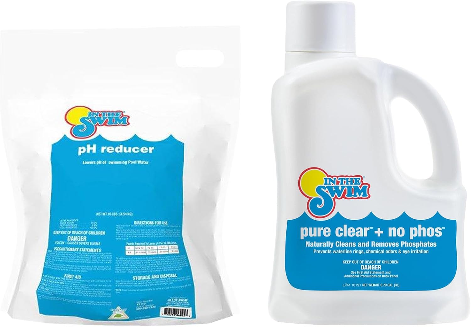 In The Swim pH Reducer for Swimming Pools, Spas, and Hot Tubs - 30 Pounds | Lowers Alkalinity - Prevents Cloudy Water - Balances Water - 90% Sodium Bisulfate