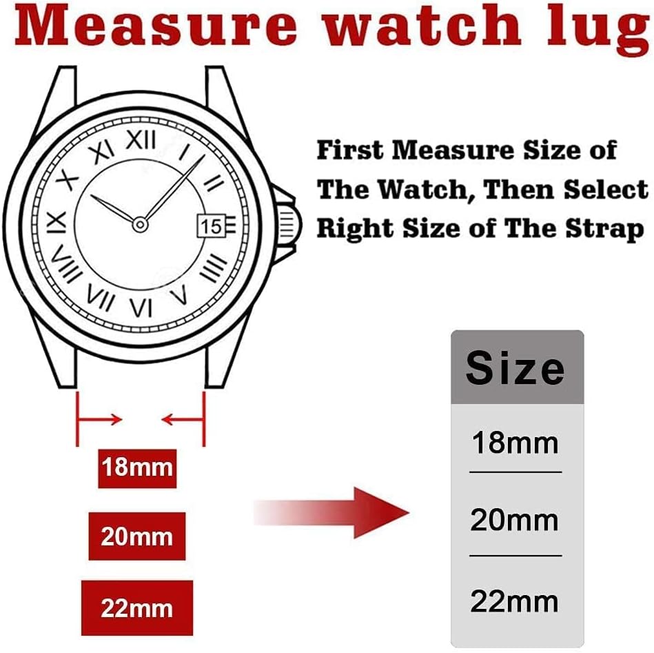 Ritche Christmas Gift Silicone Watch Bands 18mm 20mm 22mm 24mm Quick Release Rubber Watch Bands for Men, White Elephant Gifts