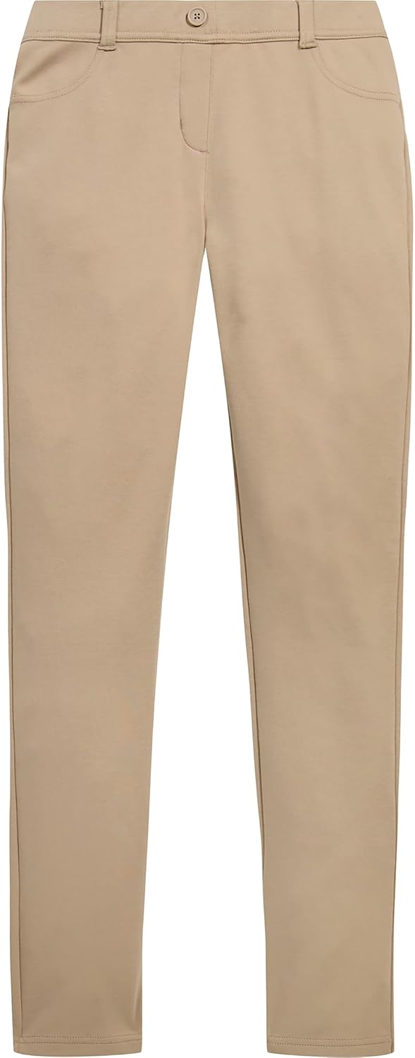 Nautica Girls' School Uniform Stretch Interlock Jegging