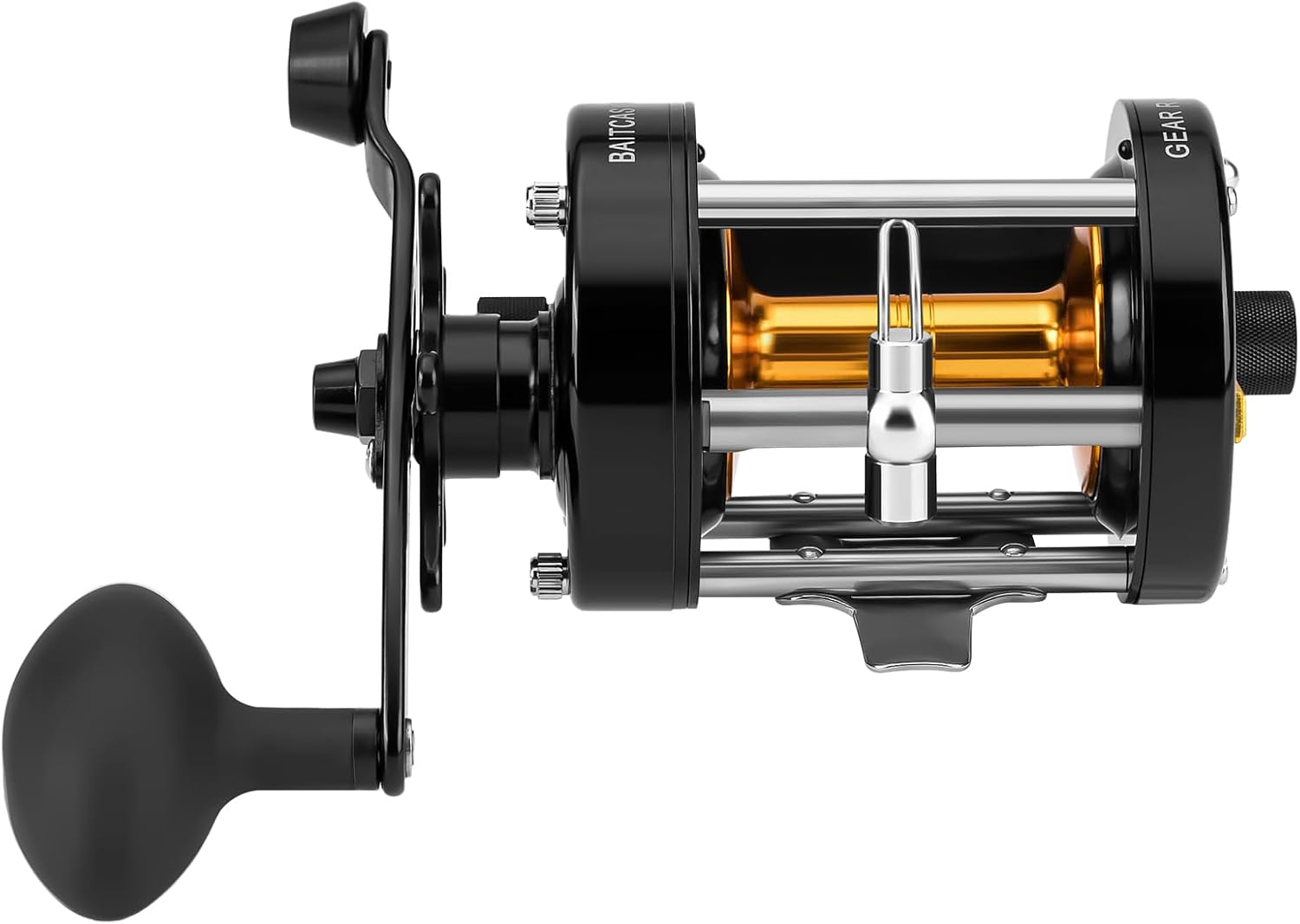 KastKing Rover Round Baitcasting Fishing Reels, Perfect Reel for Catfish | Max Drag: 30 lb, 4+1 BB, 22.8 oz, Reinforced Metal Body, Carbon Fiber Drag System, Oversized Non-Slip TPE Grips