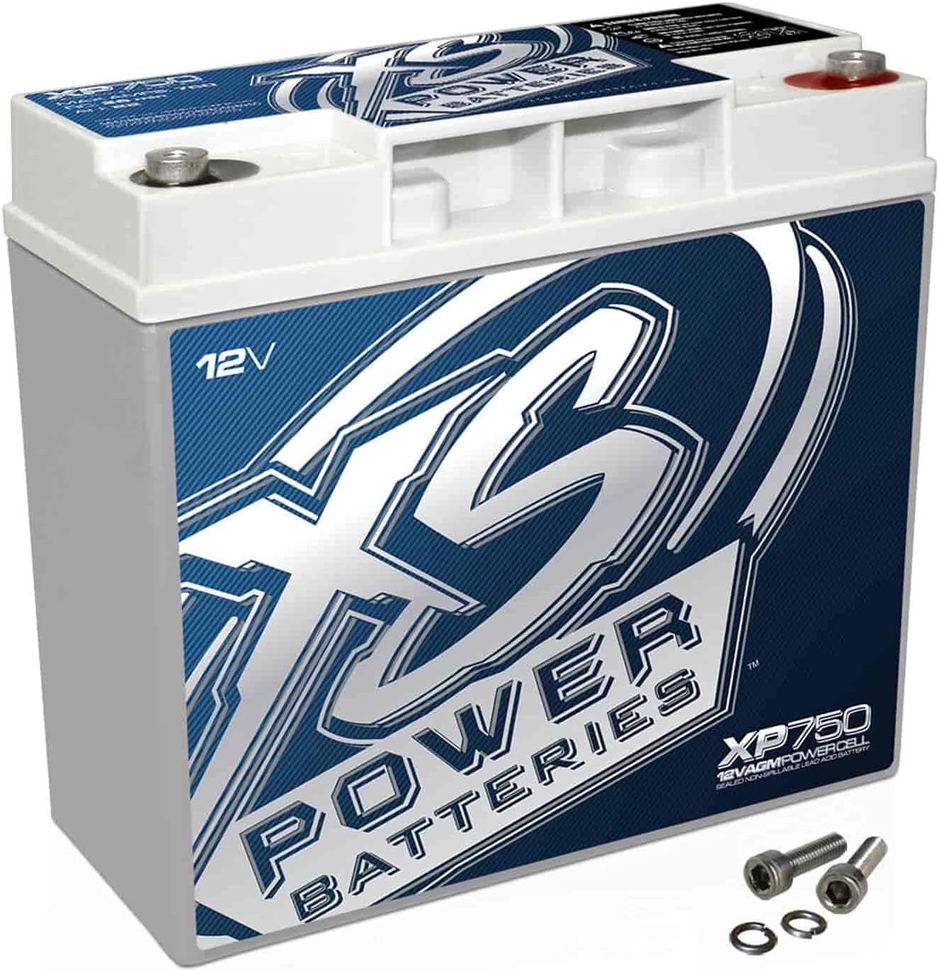XS Power XP750 XP Series 12V 750 Amp AGM Supplemental Battery with M6 Terminal Bolt