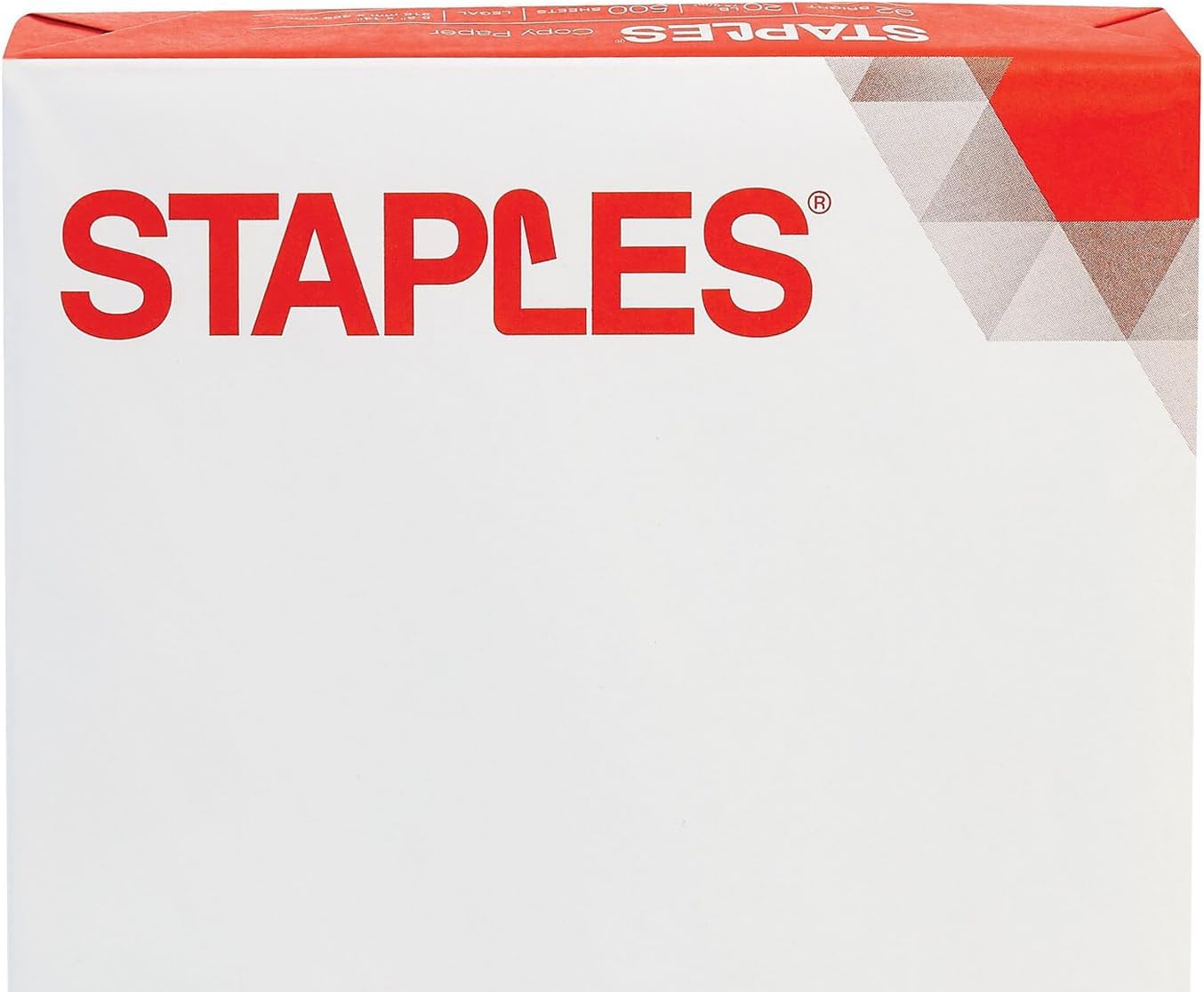 Staples TRU RED Copy & Printer Paper, 8.5 x 11, 20 lb, 92 Bright, 5,000 Sheets/Carton, White Letter Size Paper for Office, School & Home