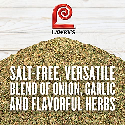 Lawry's Garlic & Herb Seasoning, 20 oz - One 20 Ounce Container of Garlic and Herb Seasoning Blend of Garlic, Rosemary, Basil, and Citrus Perfect for Seafood, Beef, and Poultry