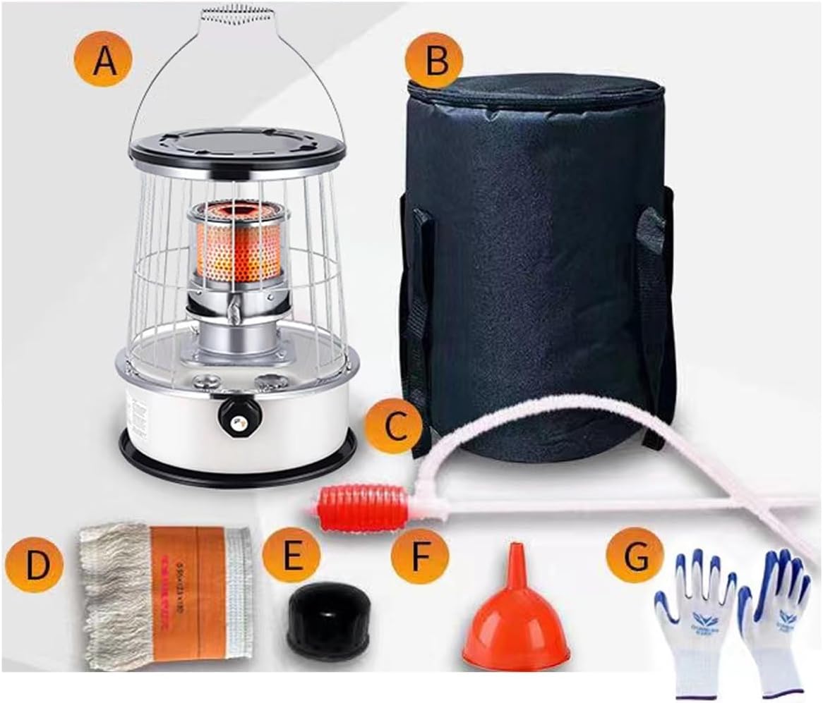 Kerosene Stove Heater for Indoor Camping, Large Kerosene Stove with Automatic Extinguisher for Home, Heating, Cooking, Garage