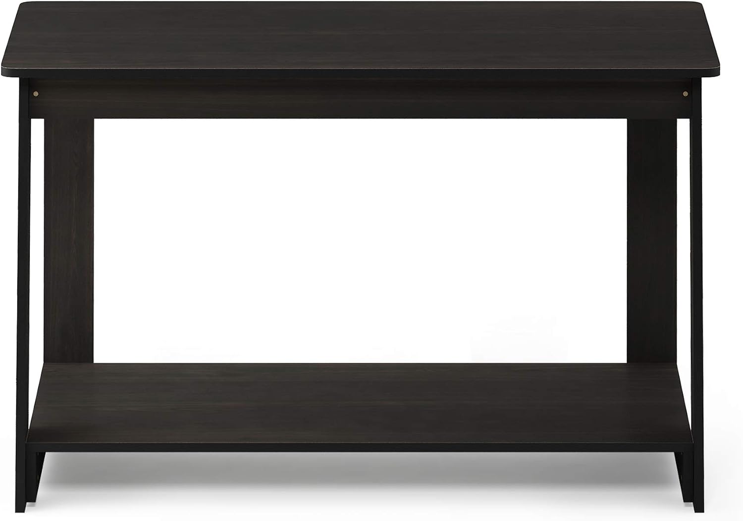Furinno Beginning TV Stand, 2-Tier Rectangular Entertainment Center with Shelf, TV Console for TV up to 36 Inch, Open Back, for Living Room, Bedroom, French Oak