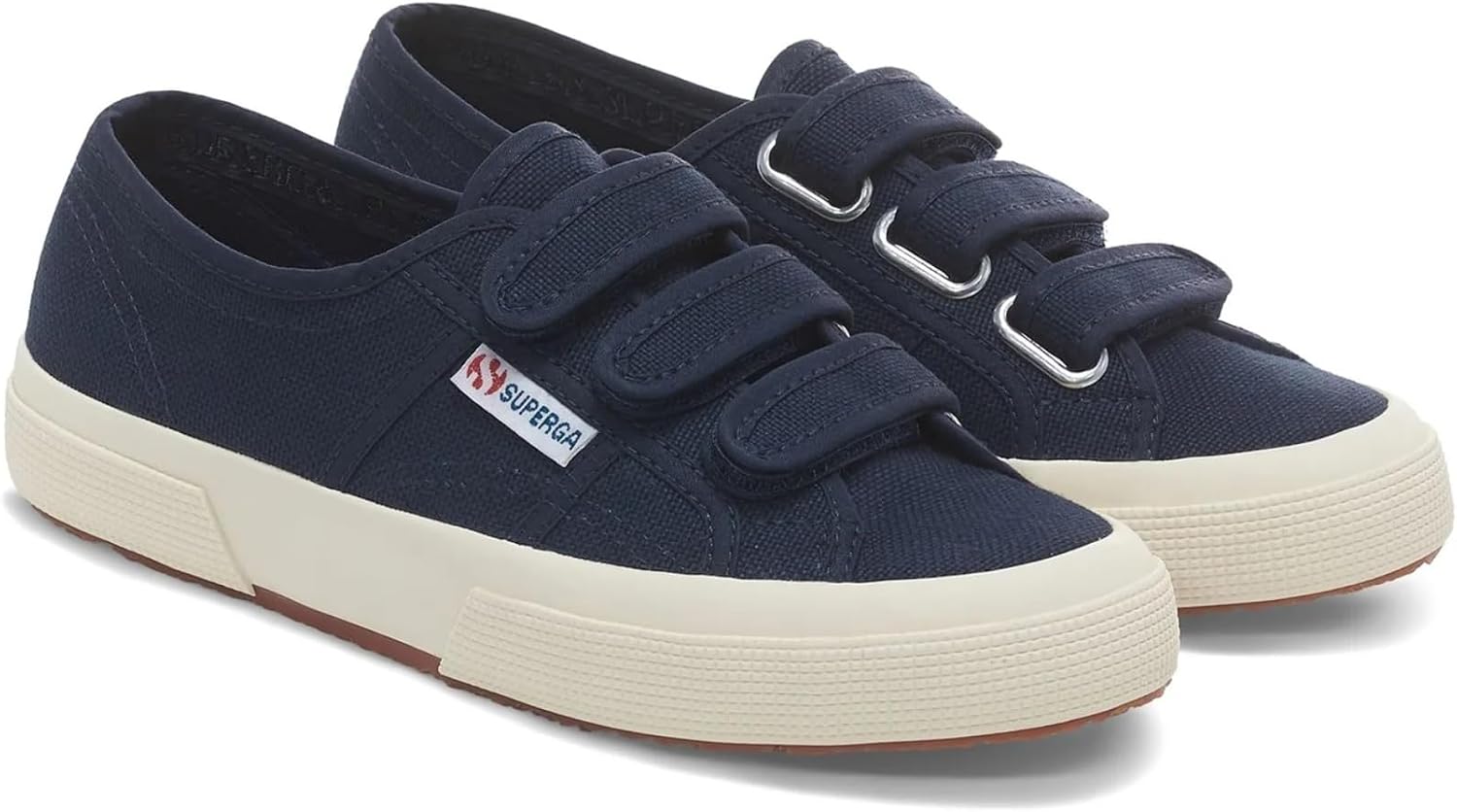 Superga Unisex 2750 Cot3strapu Cotton Canvas Sneakers with Touch Strap Fastening