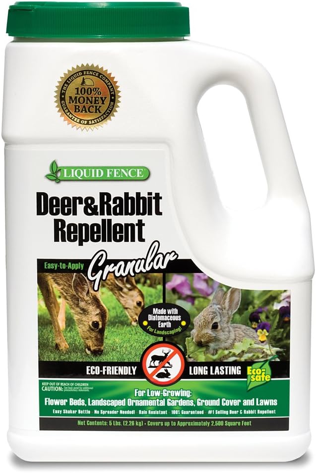 Liquid Fence 265 Granular Deer and Rabbit Repellent, 5 Pounds