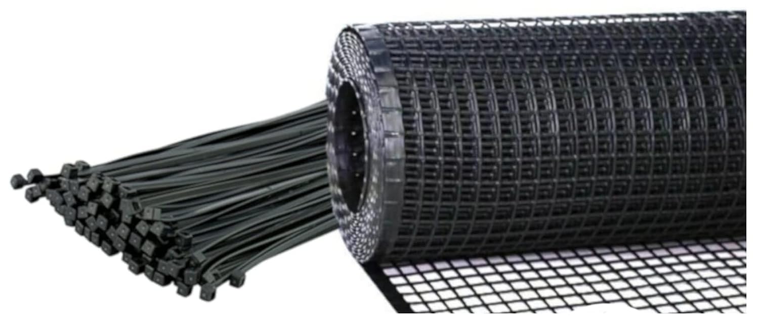 KidKusion Heavy Duty Deck Guard, Black - 10' L x 3' H | Made in USA, Indoor/Outdoor Balcony and Stairway Deck Rail Safety Net, Child Safety