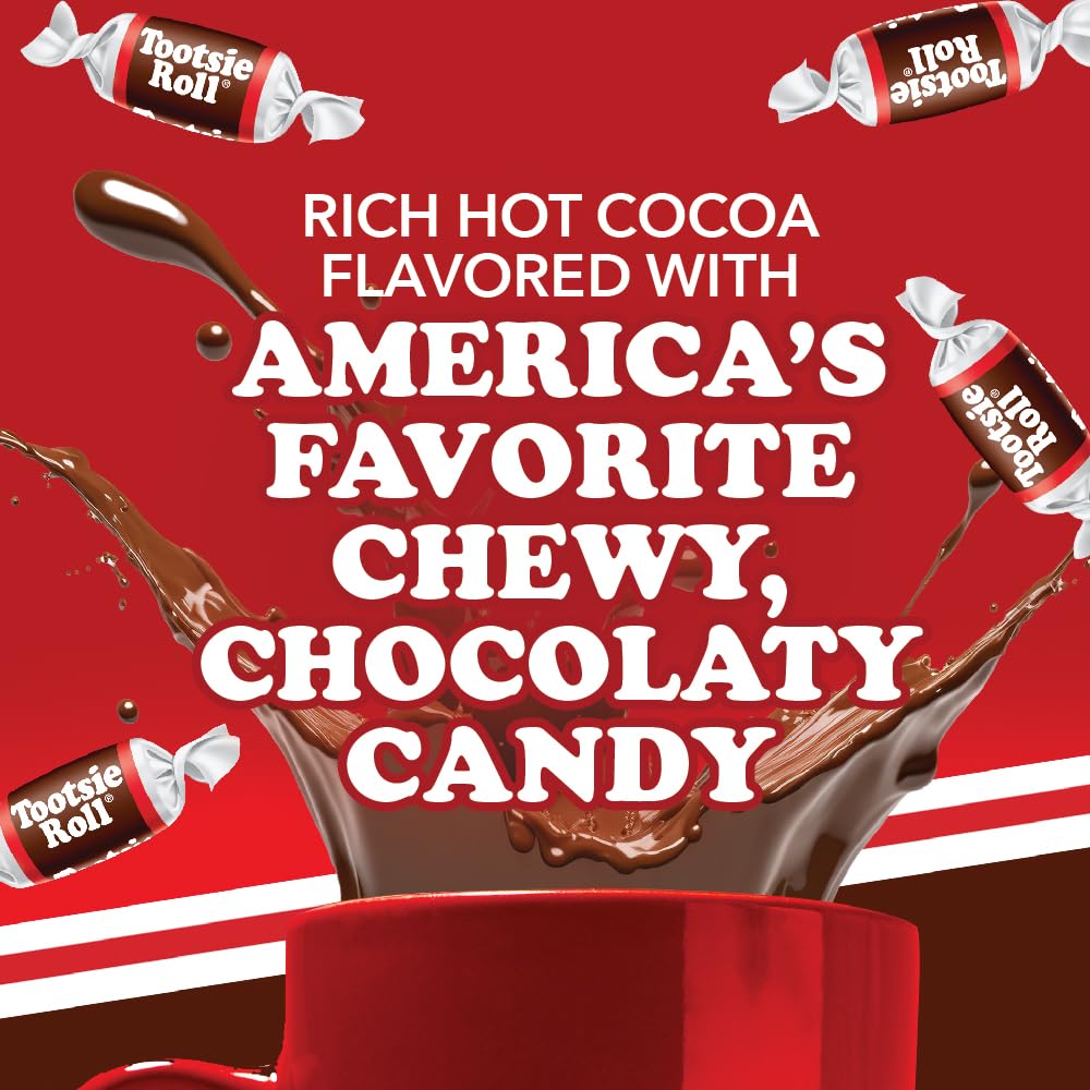 Tootsie Roll Hot Cocoa, Creamy Hot Chocolate Pods, Compatible with Keurig K Cup Brewers, 40 Count