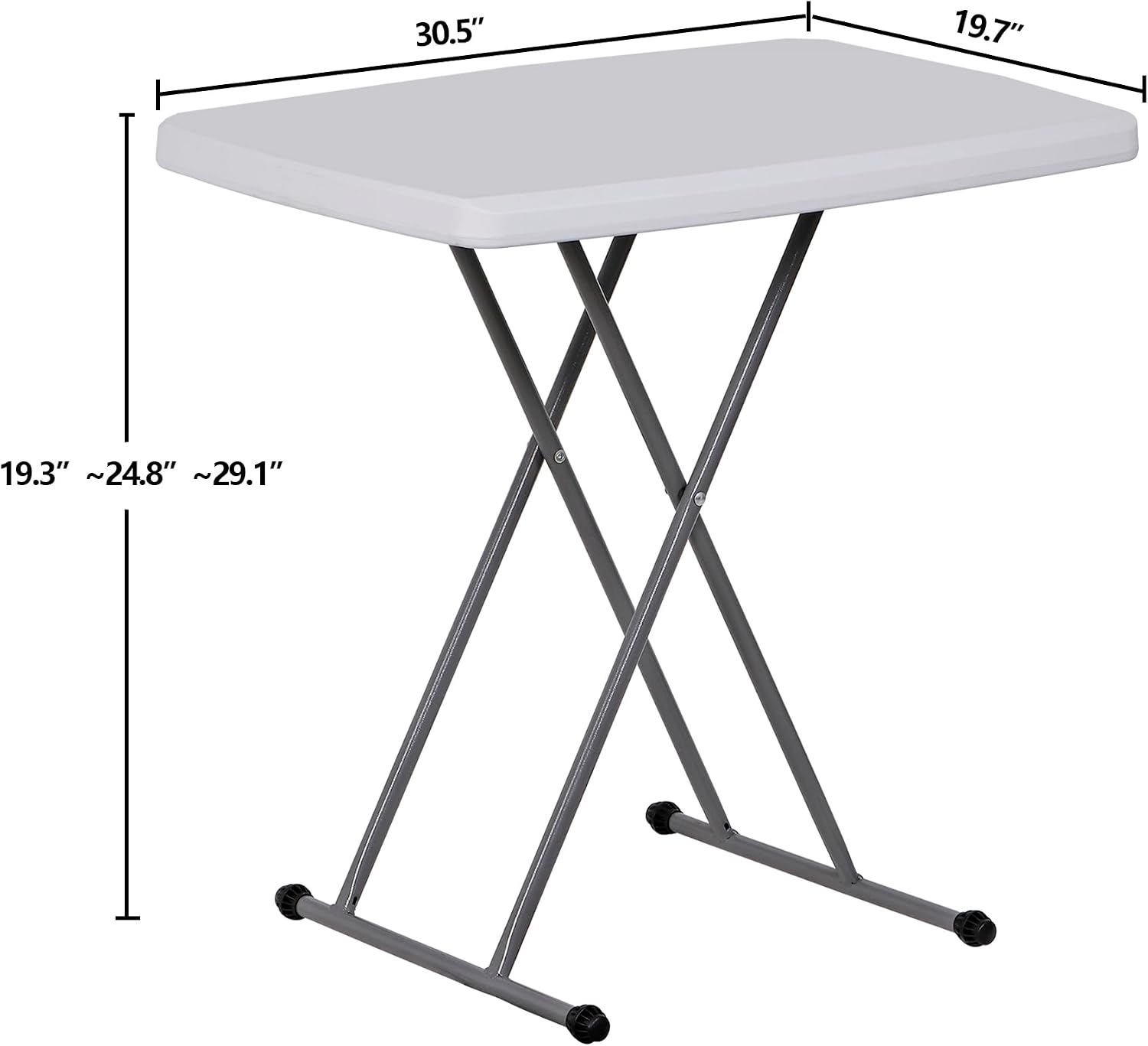 ZenStyle 3 ft Indoor Outdoor Heavy Duty Portable Plastic Folding Table